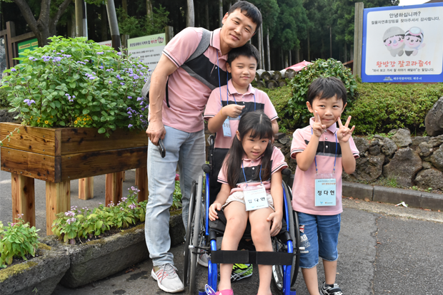 ‘SPC 행복한 가족 제주여행’에 참여한 정다연 어린이 가족