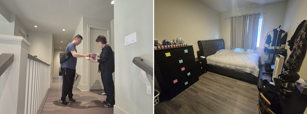 그룹홈에서 거주하는 캐나다 고령 장애인 모습