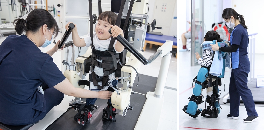 푸르메병원 로봇치료 모습
